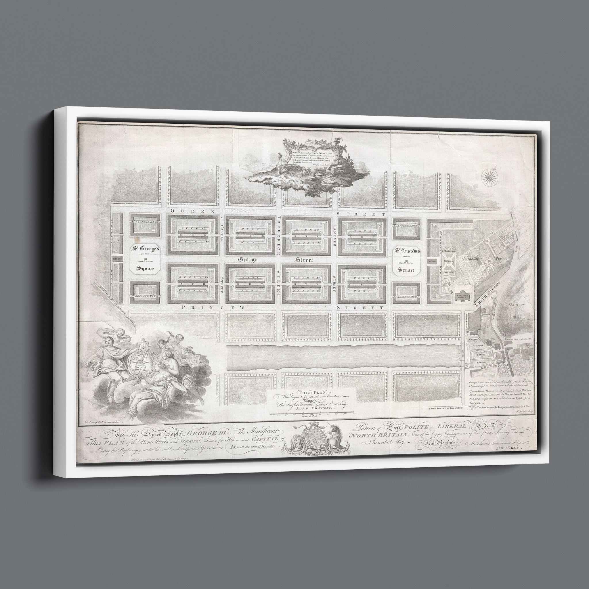 Edinburgh New Town Plan 1767