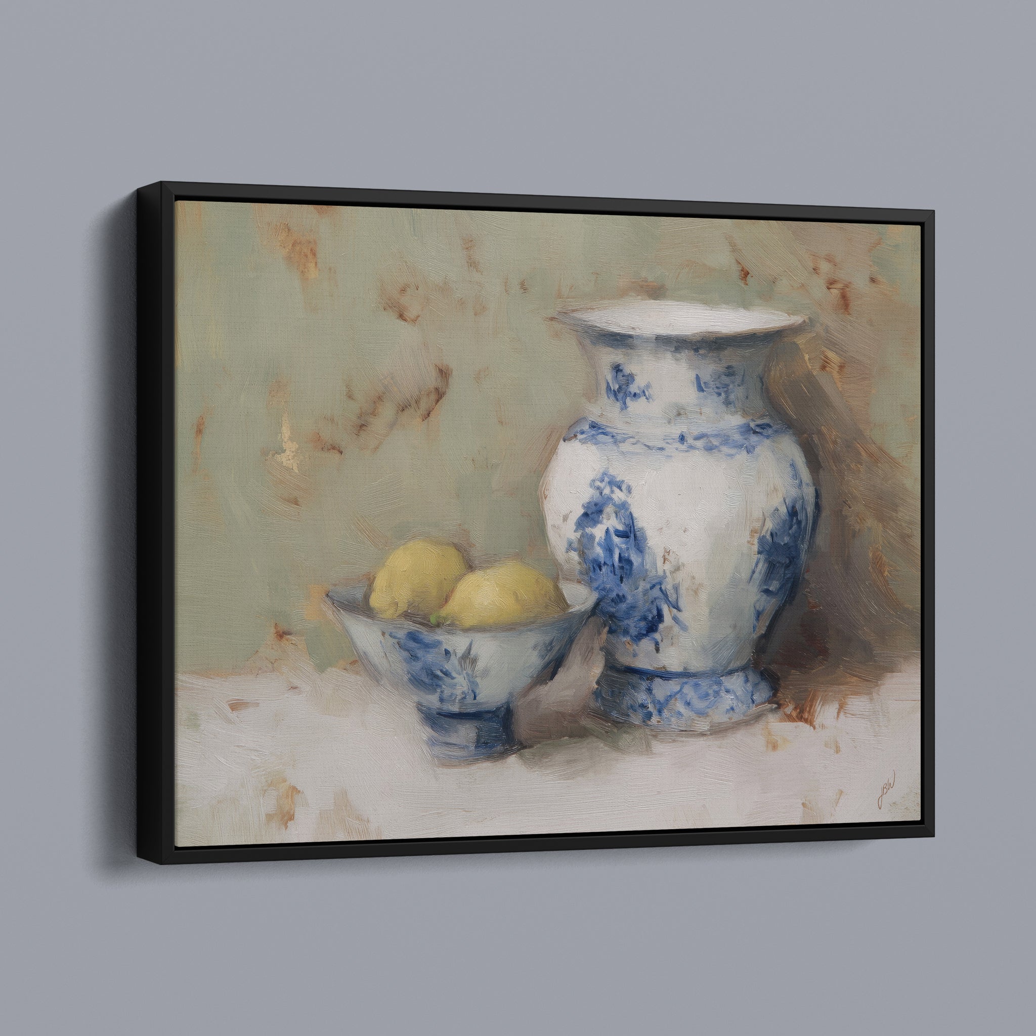 Blue Willow and Lemons