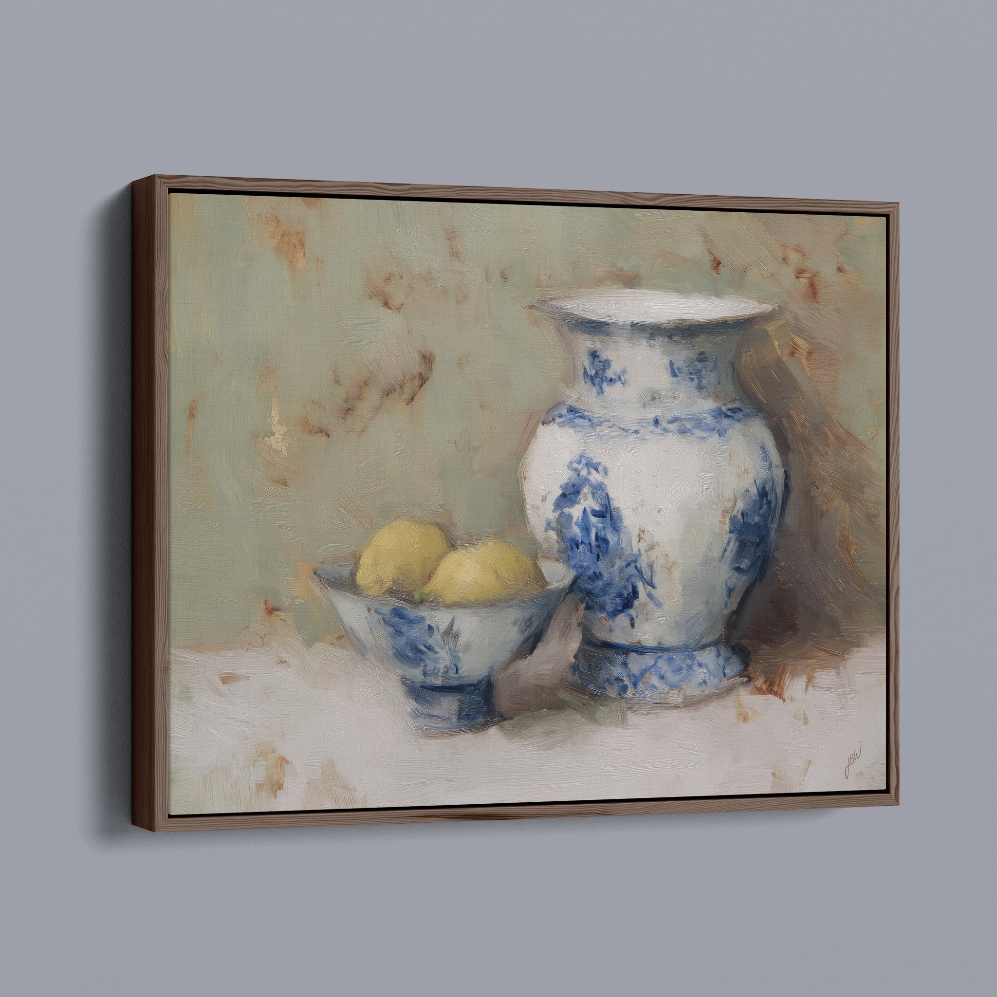 Blue Willow and Lemons