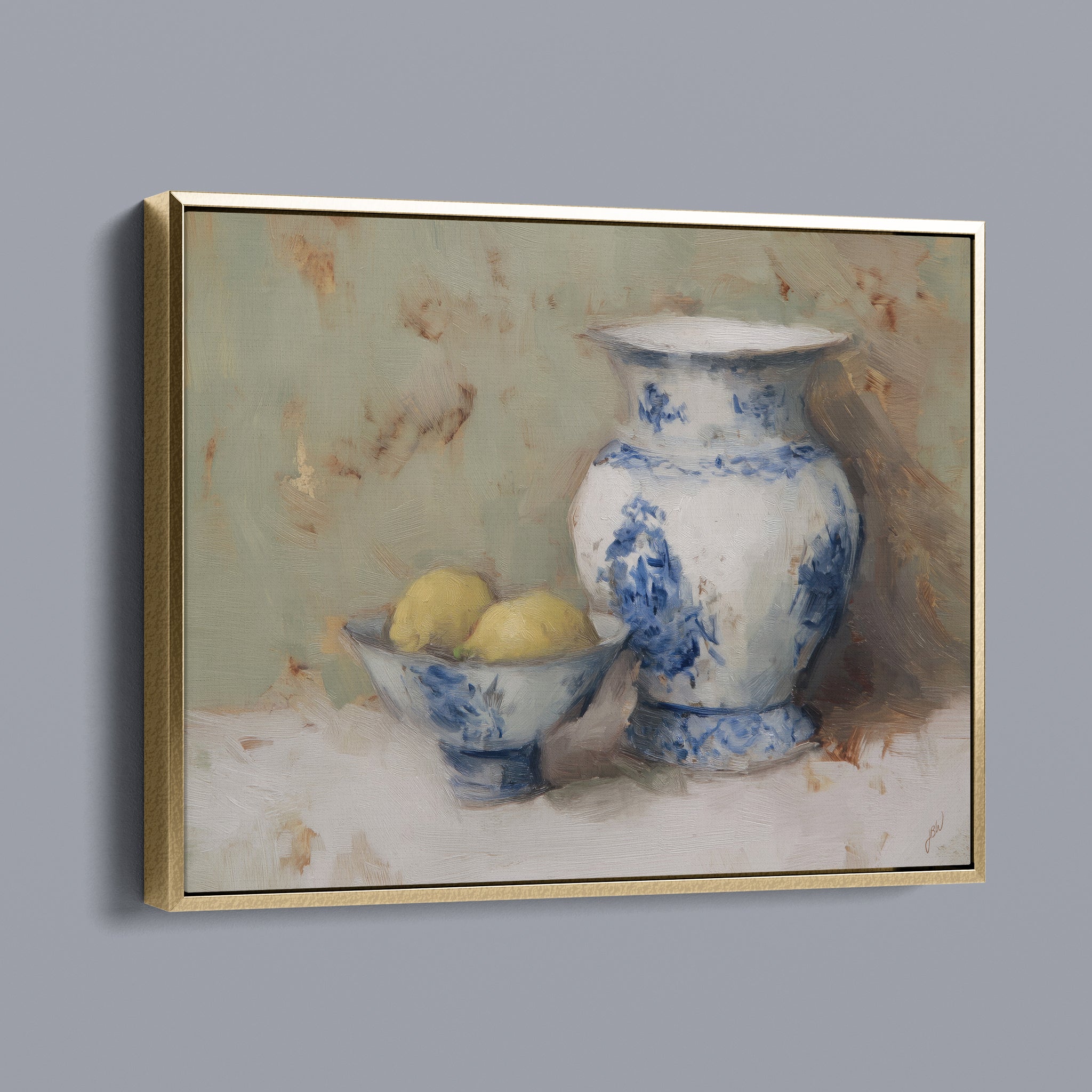 Blue Willow and Lemons