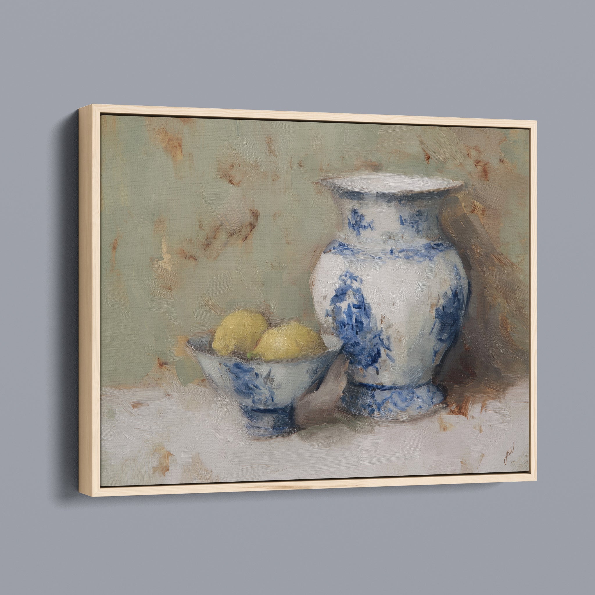 Blue Willow and Lemons