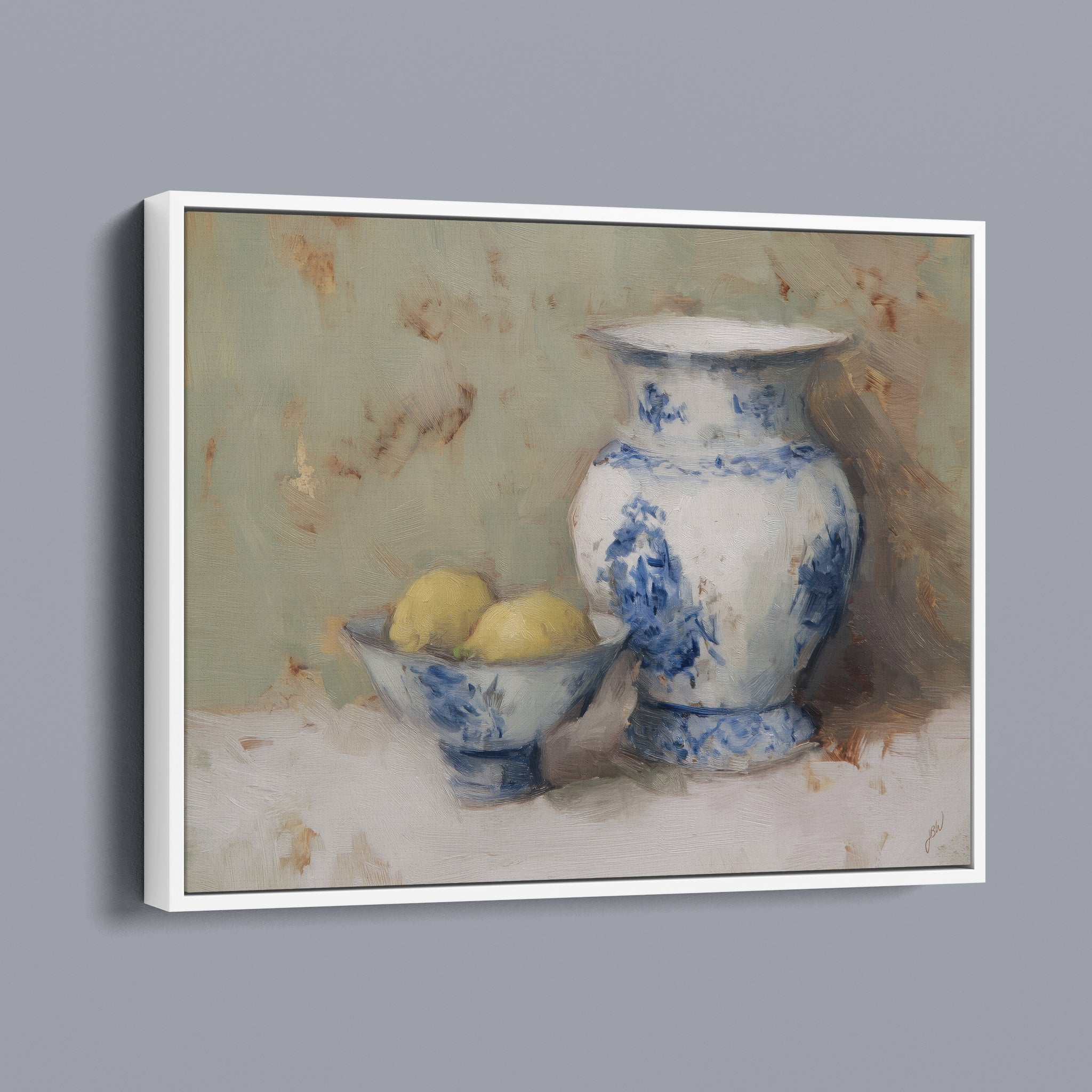 Blue Willow and Lemons