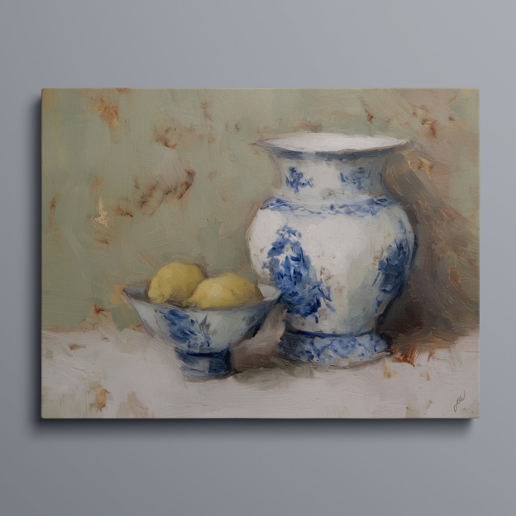 Blue Willow and Lemons