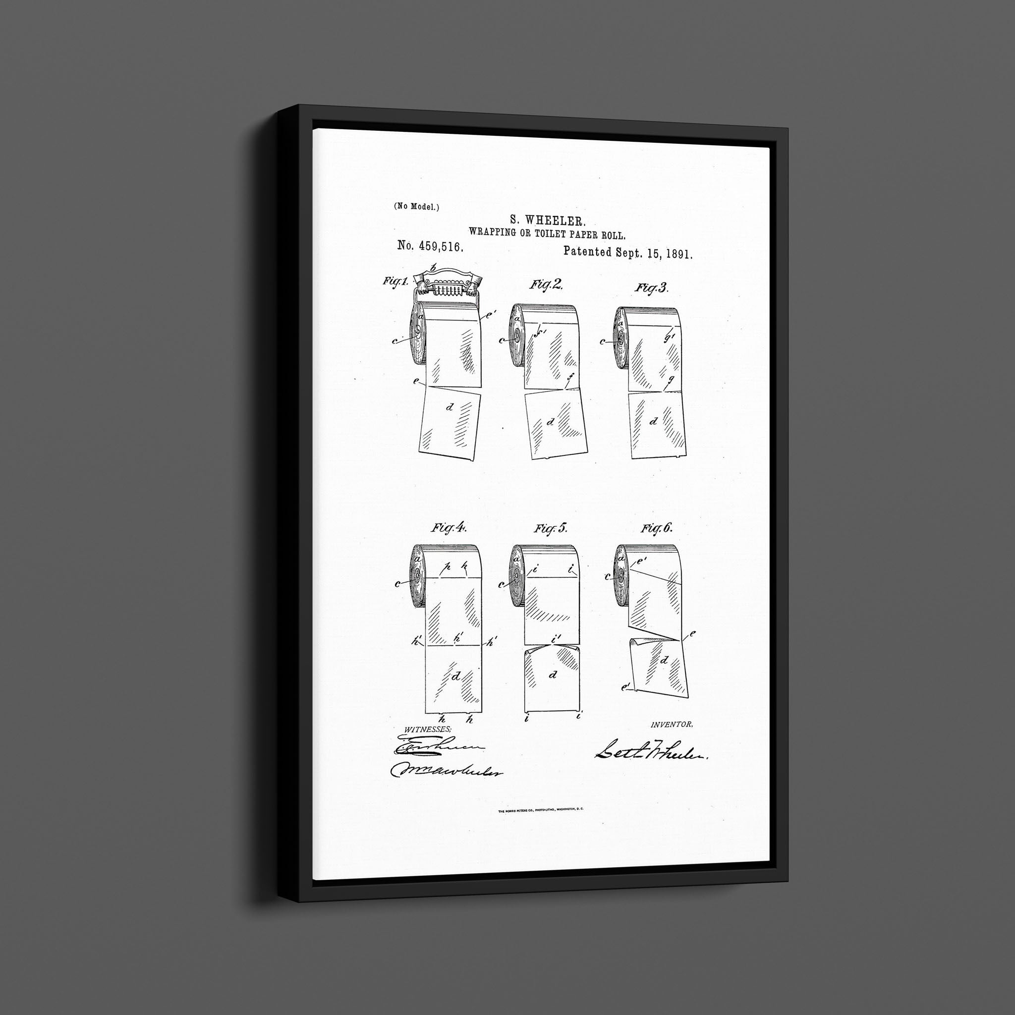 Vintage Patent Illustrations - Toilet Paper 6