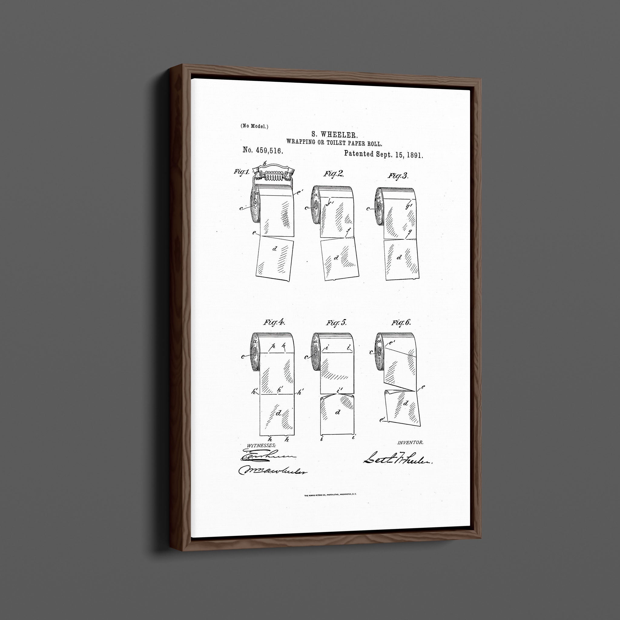 Vintage Patent Illustrations - Toilet Paper 6