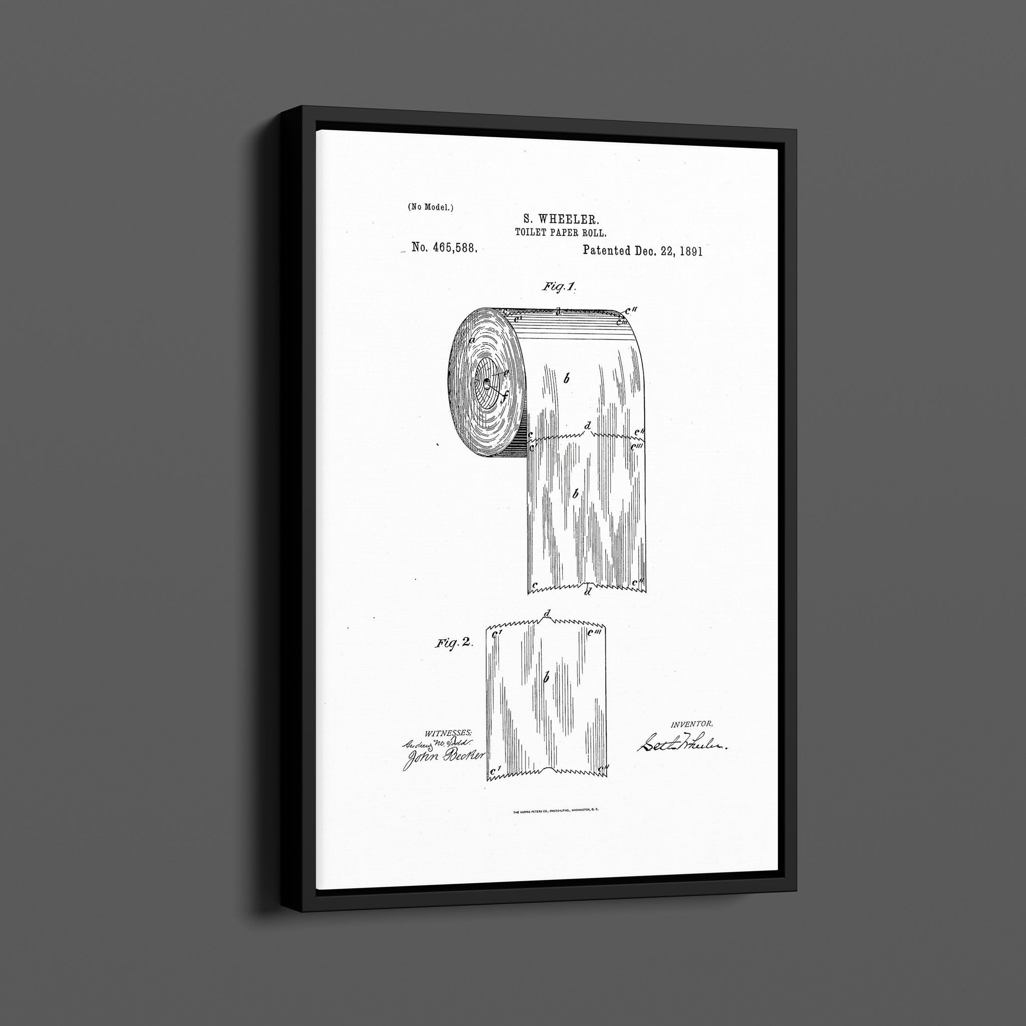 Vintage Patent Illustrations - Toilet Paper