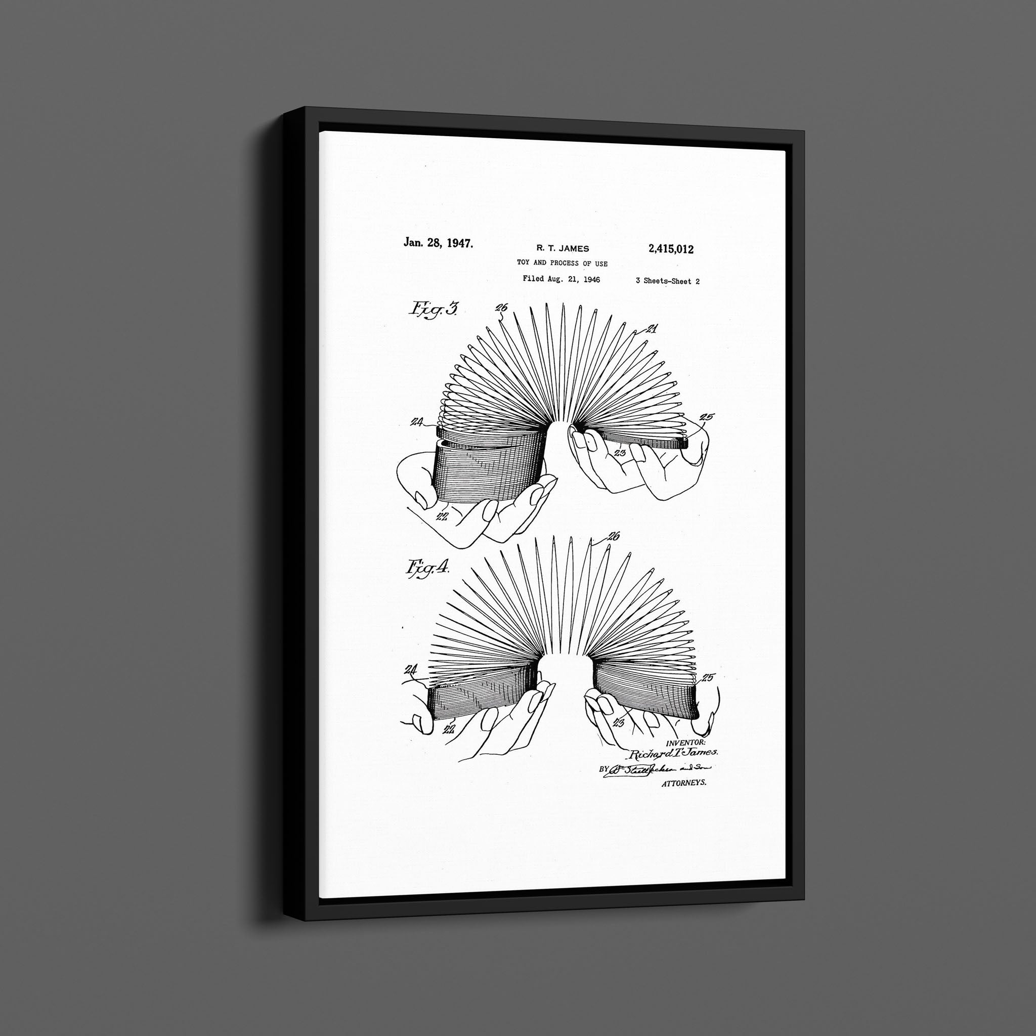 Vintage Patent Illustrations - Slinky