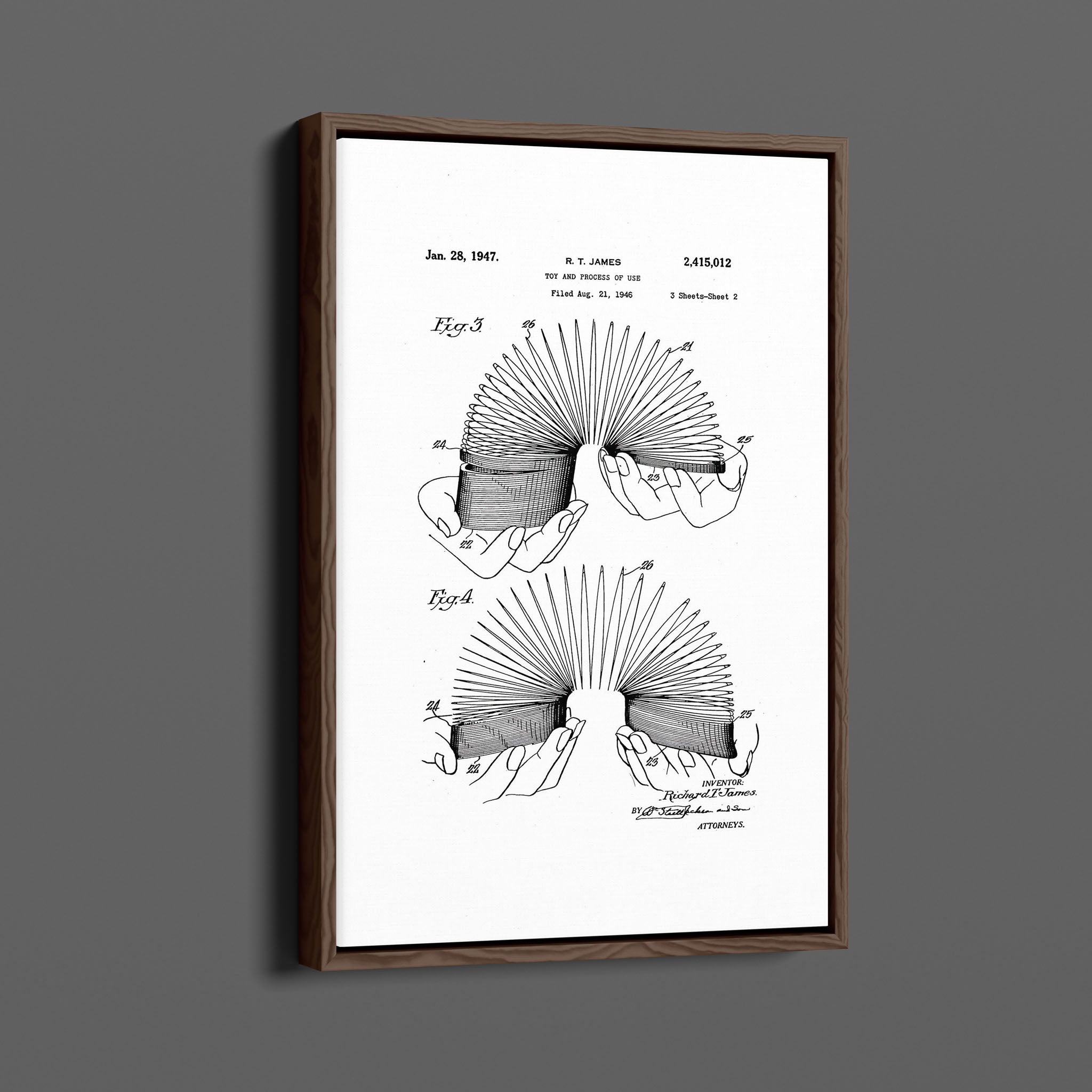 Vintage Patent Illustrations - Slinky