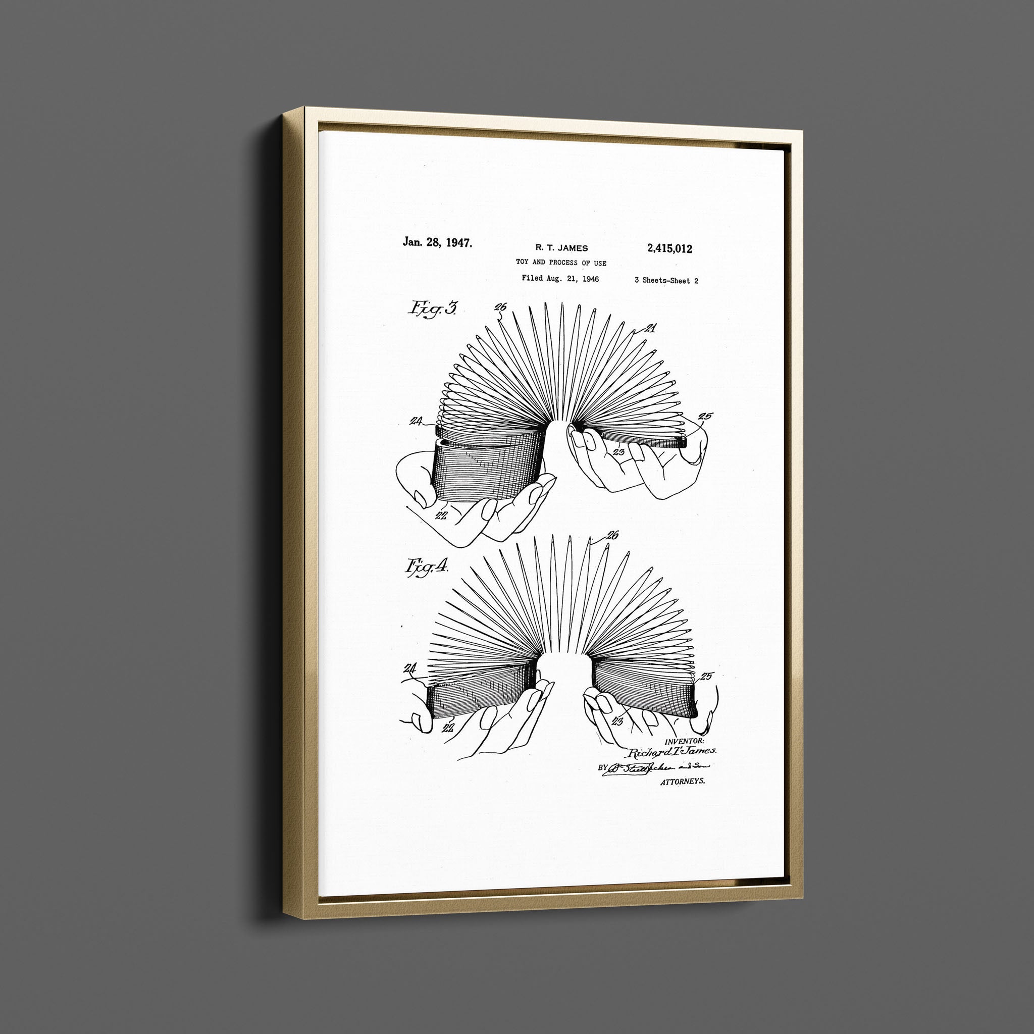 Vintage Patent Illustrations - Slinky