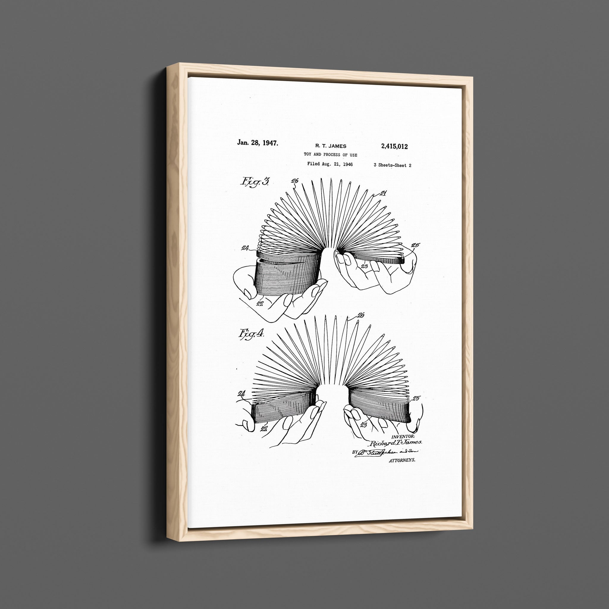 Vintage Patent Illustrations - Slinky