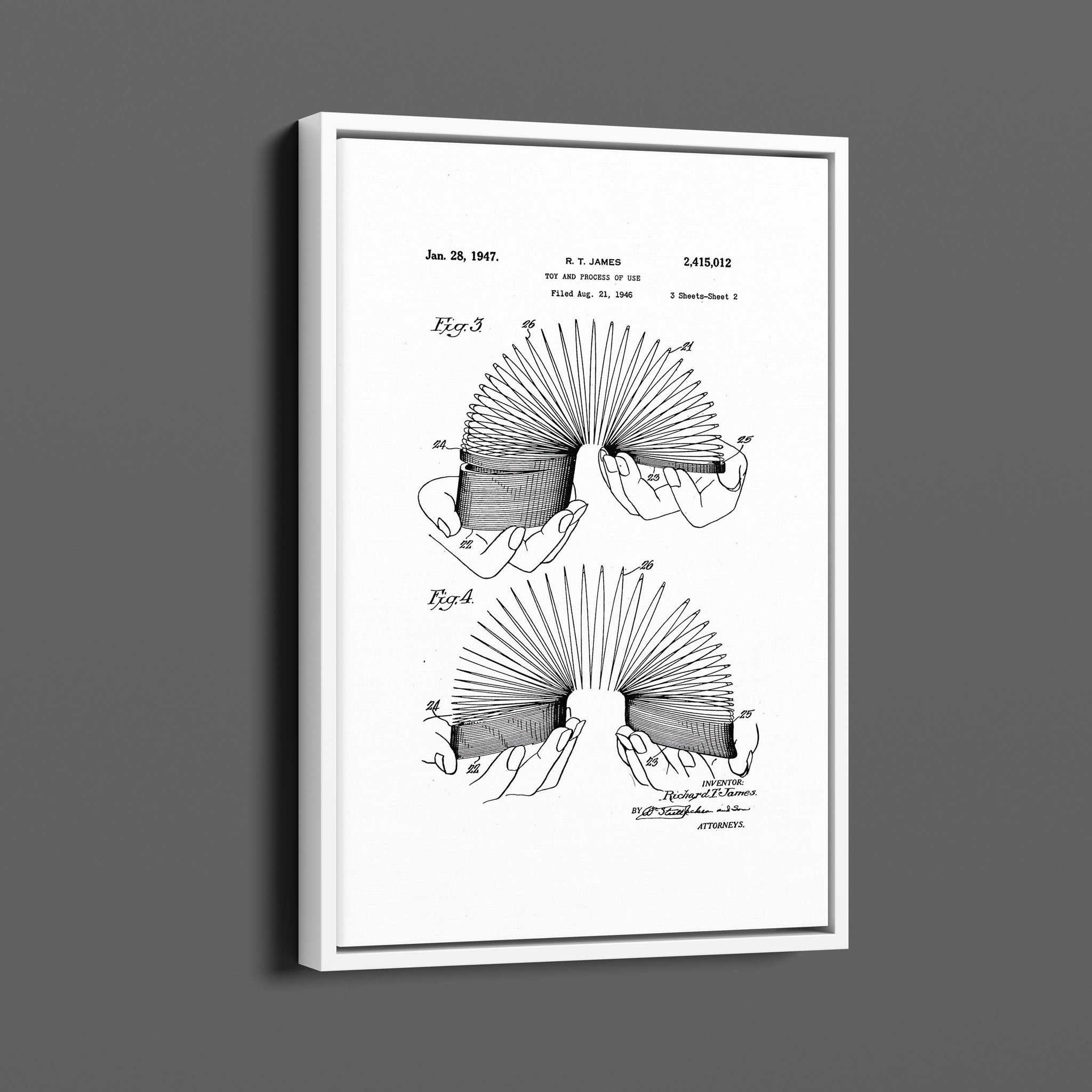 Vintage Patent Illustrations - Slinky