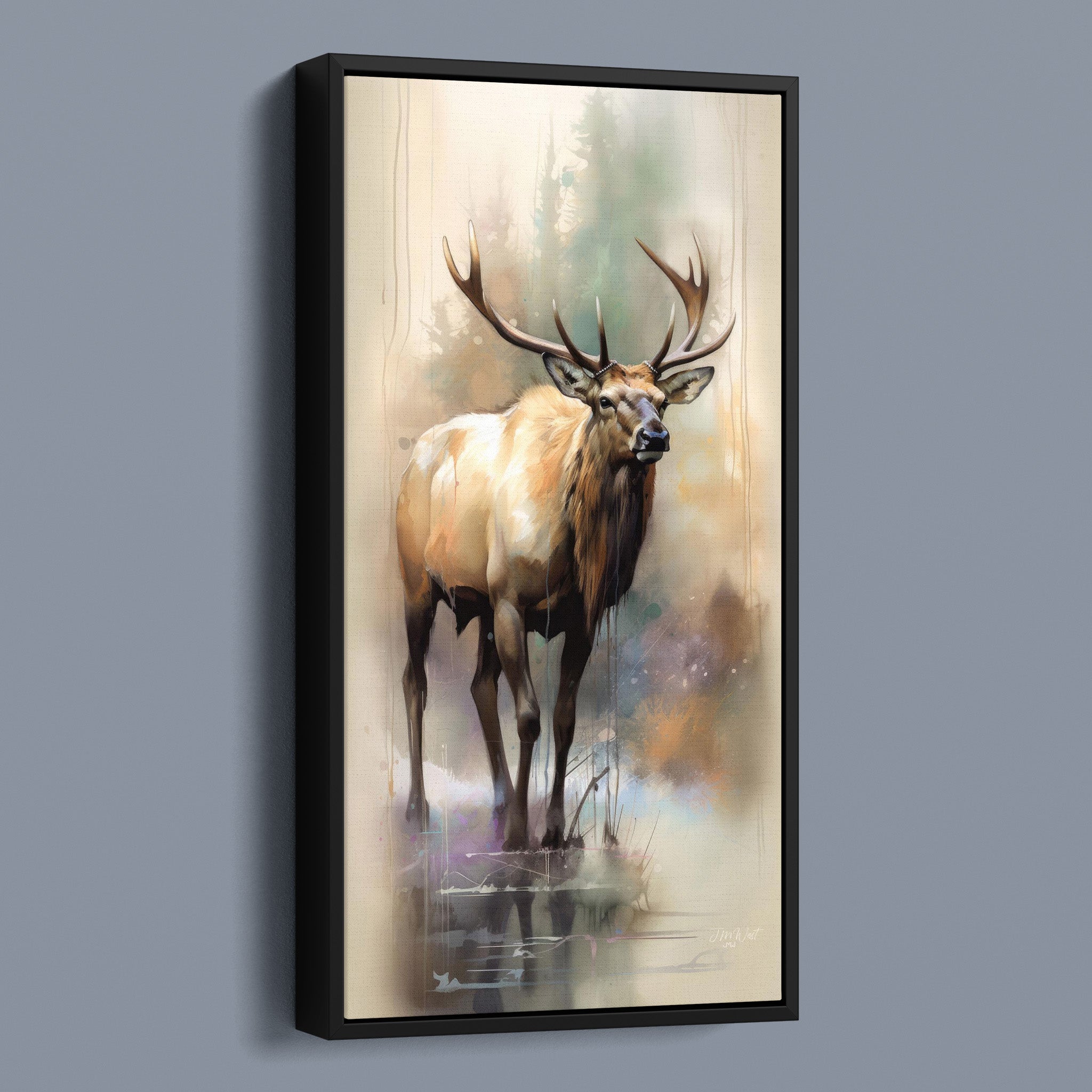 Watercolour Wapiti
