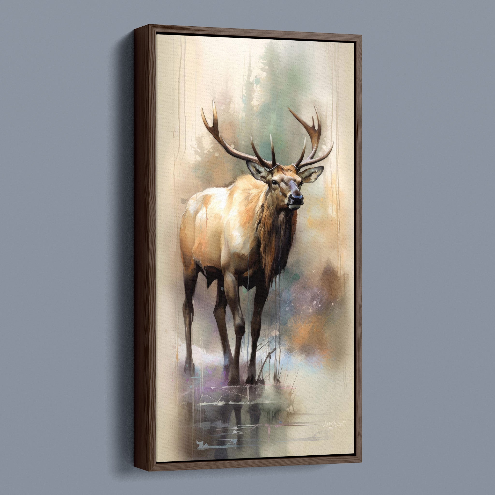 Watercolour Wapiti