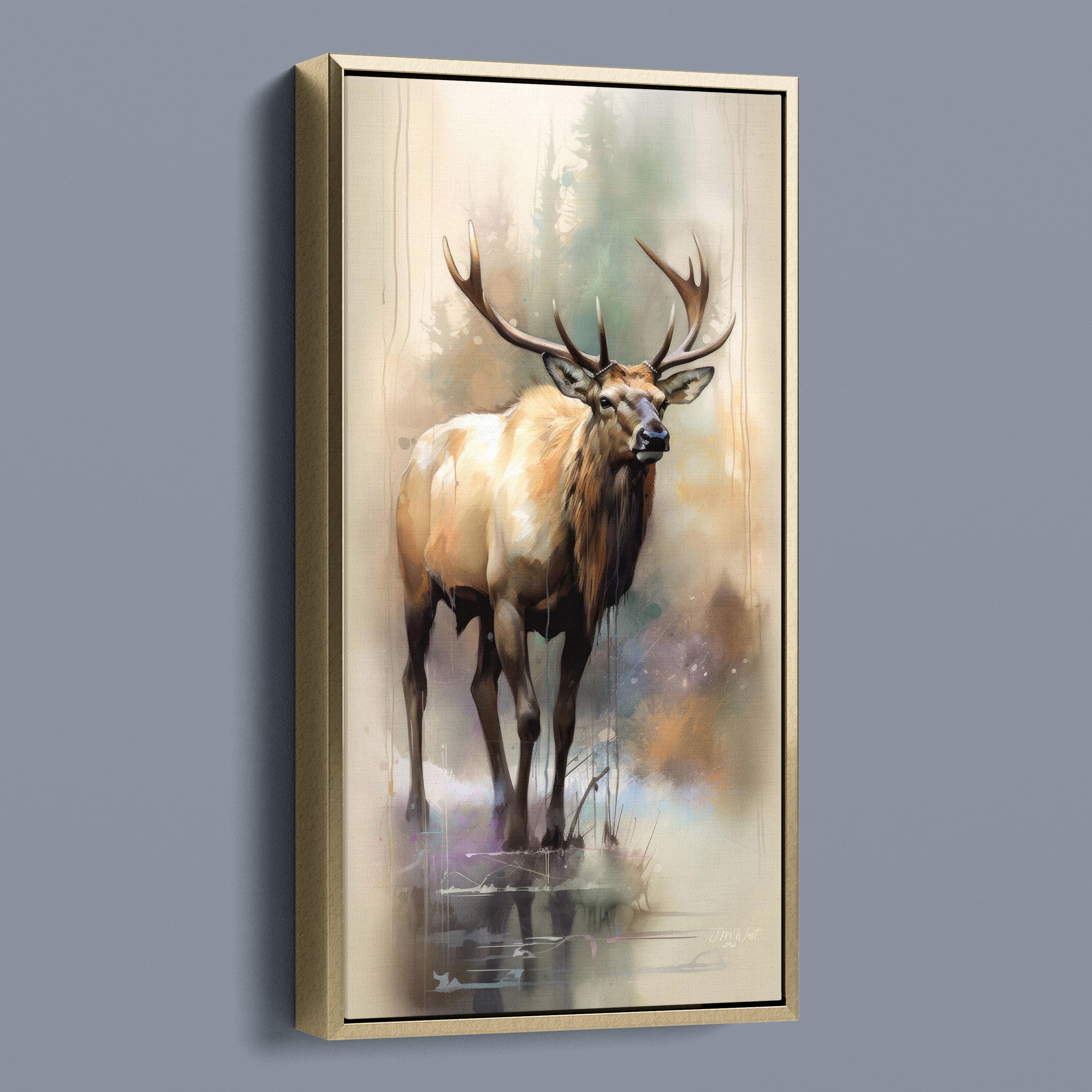 Watercolour Wapiti