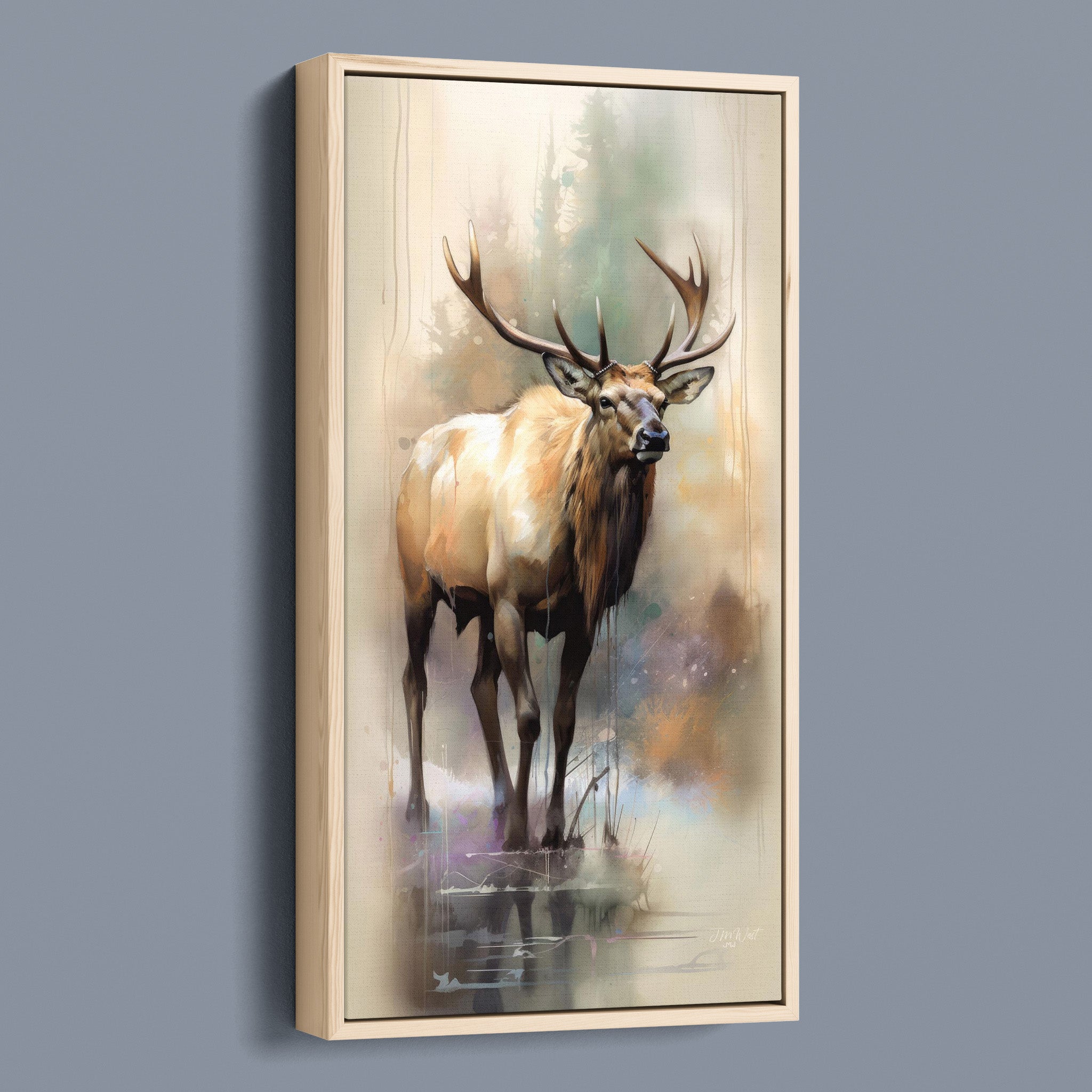 Watercolour Wapiti