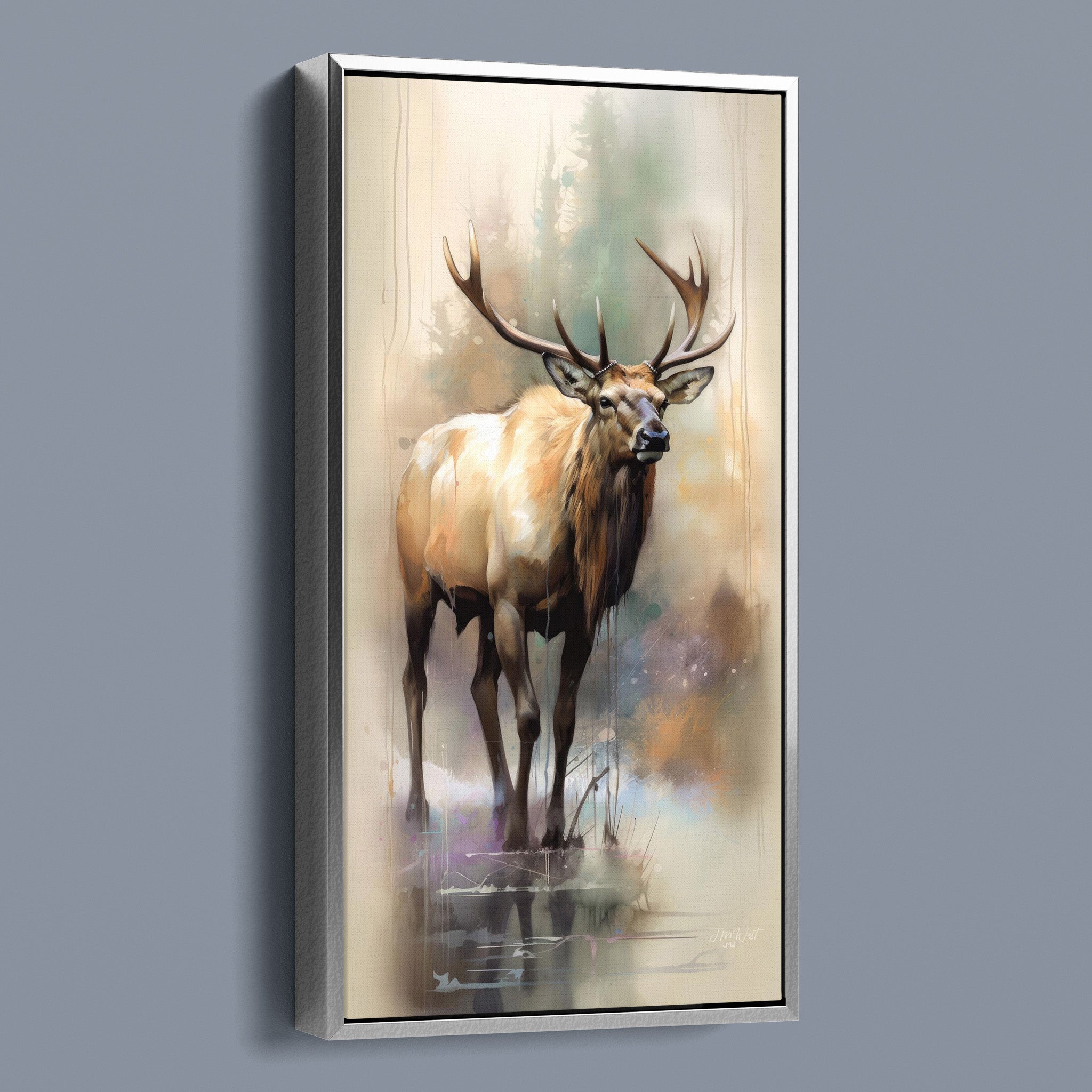 Watercolour Wapiti