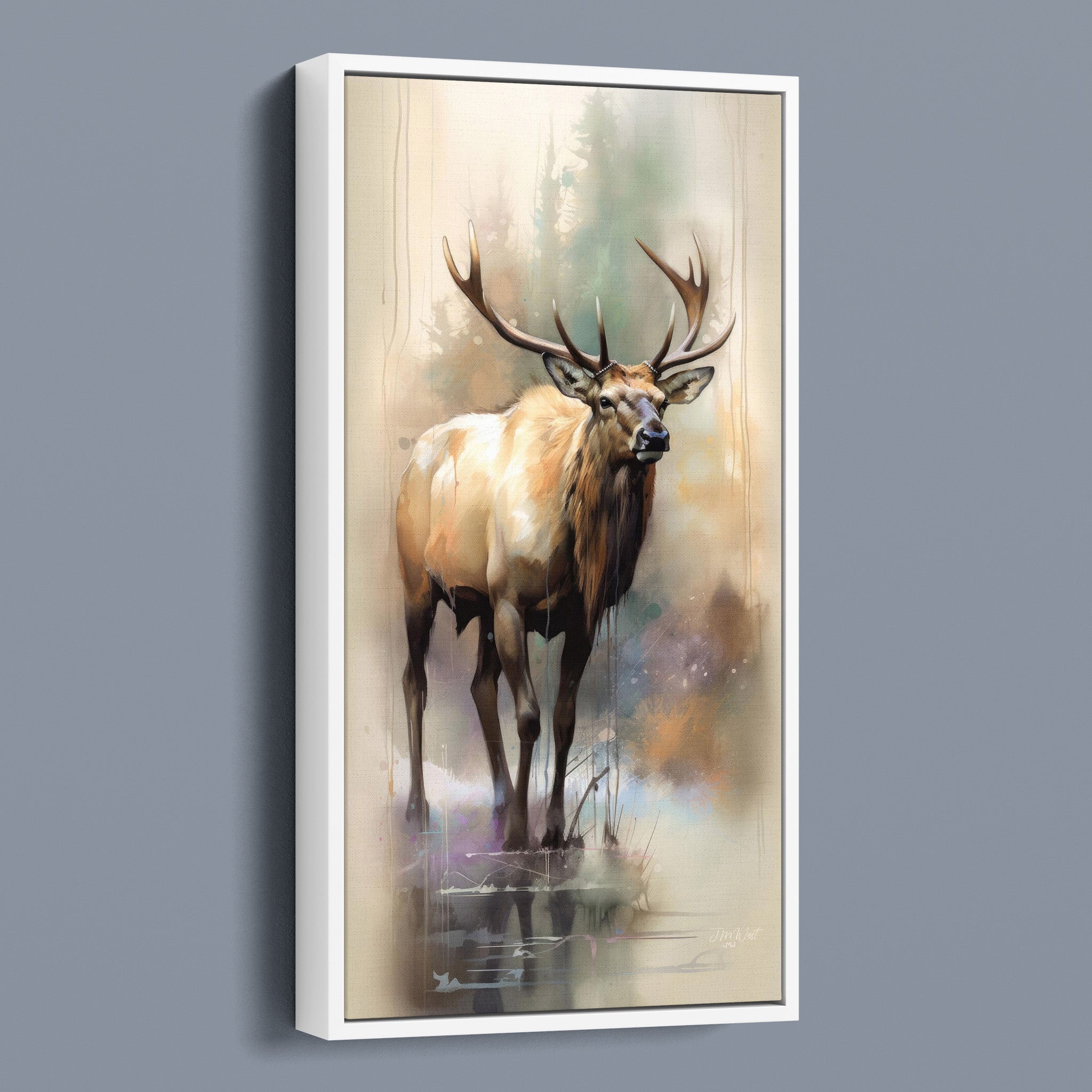 Watercolour Wapiti