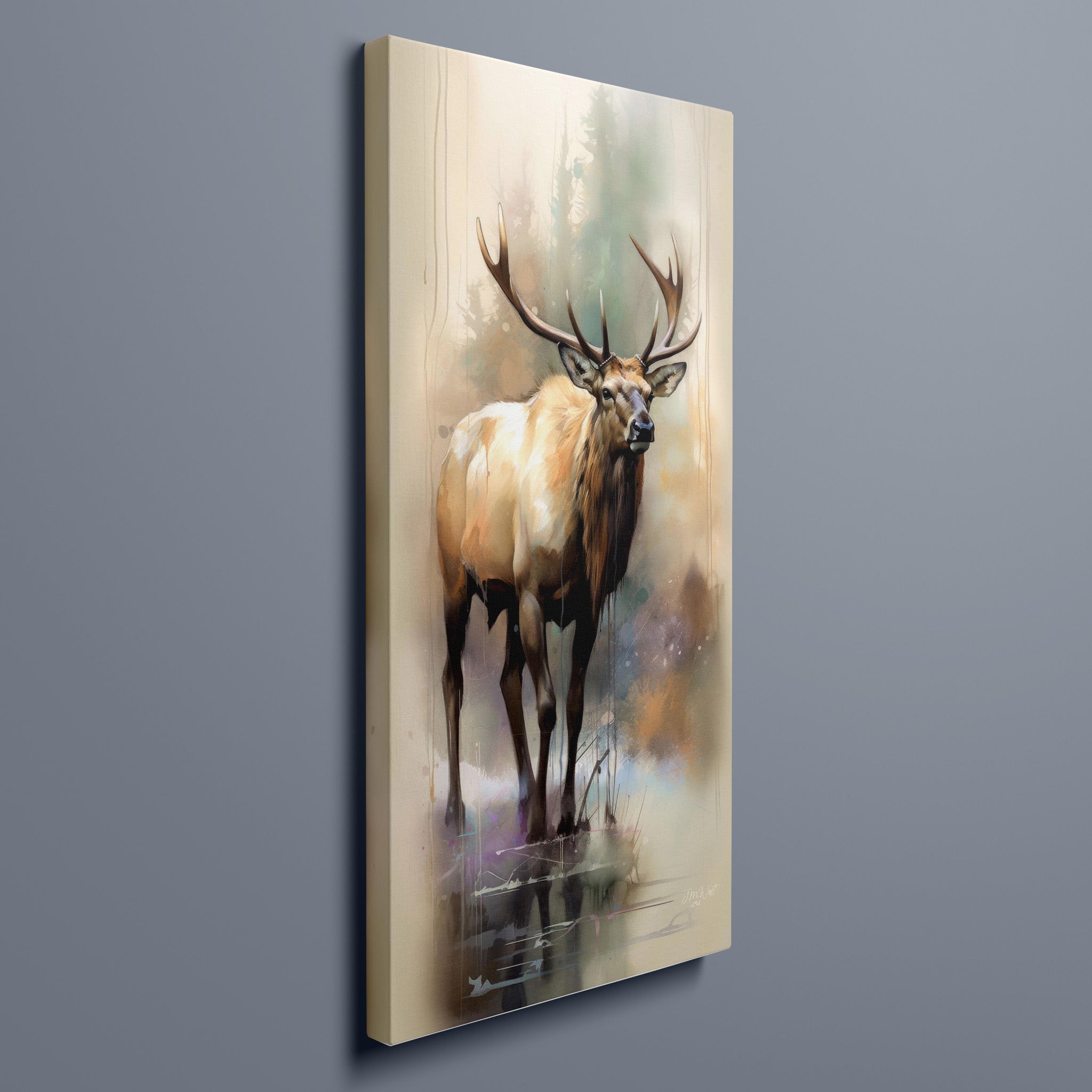 Watercolour Wapiti