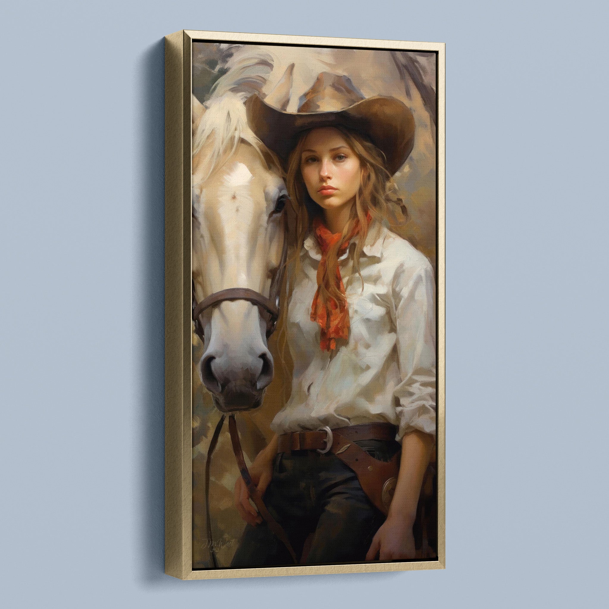 Sunset in a Cowgirl's Eye